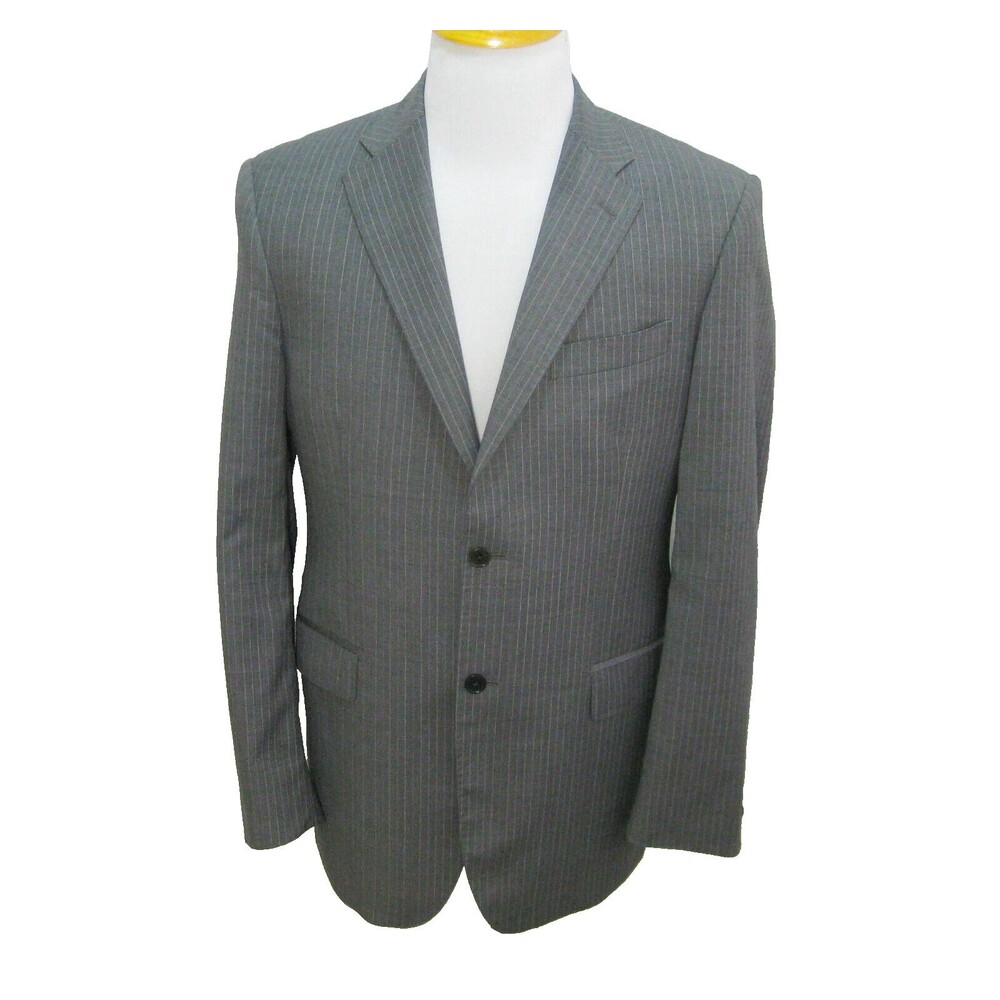PIERRE BALMAIN Mens Size 42R (52 Italy) Gray Italian Wool Sport Coat Suit Jacket